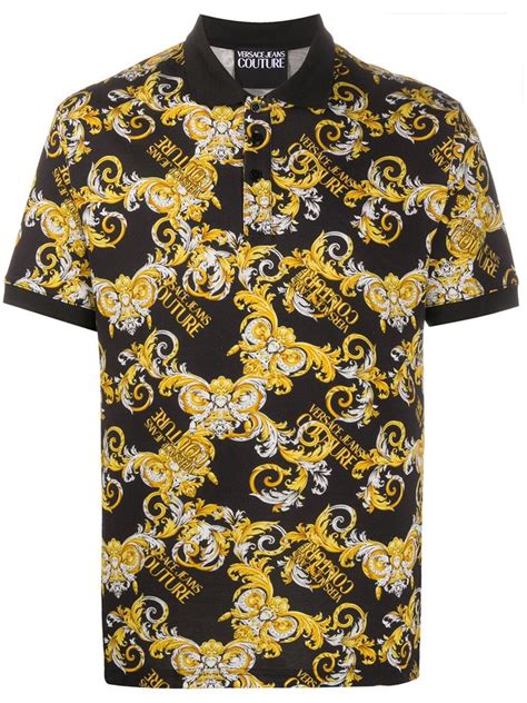 versace jeans couture logo polo shirt|Versace Jeans Couture outlet.